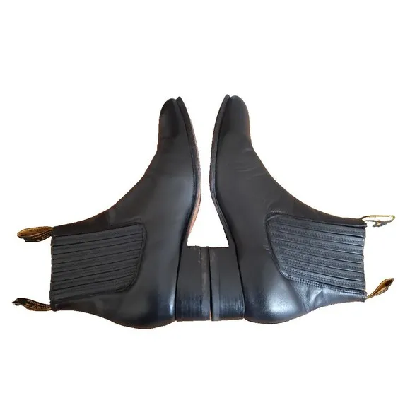 Diego’s Botines Black Leather Pull On Chelsea Boot Size MX 26/US Men 7.5 Women 9