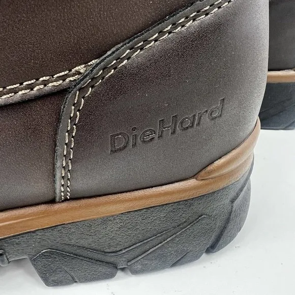 DieHard Brown 8&quot; Soft Toe Work Boot Size 11 Water Resistant 3M Thinsulate