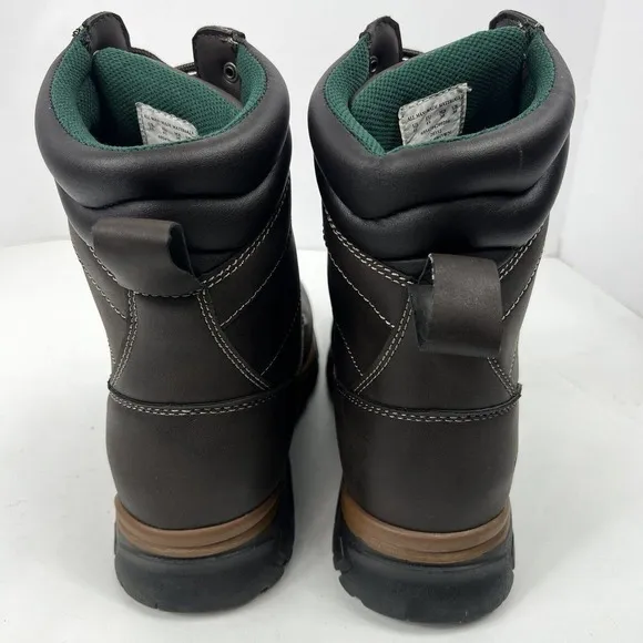 DieHard Brown 8&quot; Soft Toe Work Boot Size 11 Water Resistant 3M Thinsulate