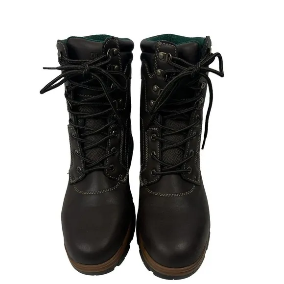 DieHard Brown 8&quot; Soft Toe Work Boot Size 11 Water Resistant 3M Thinsulate