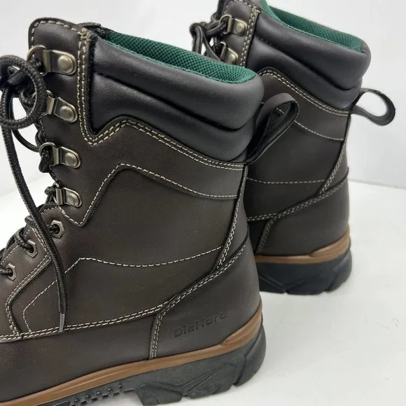 DieHard Brown 8&quot; Soft Toe Work Boot Size 11 Water Resistant 3M Thinsulate