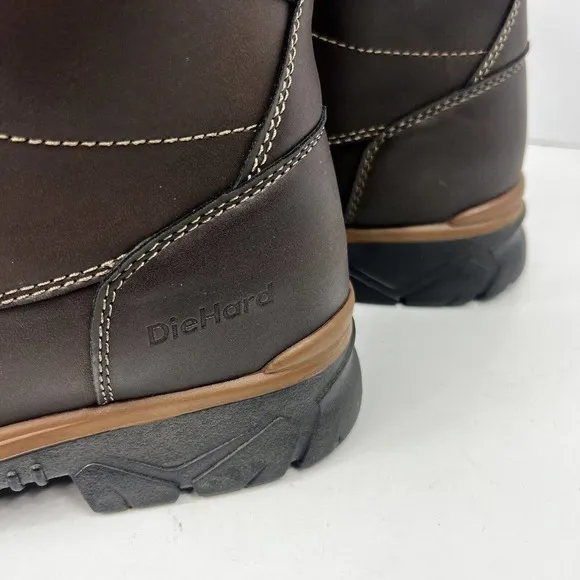 DieHard Brown 8&quot; Soft Toe Work Boot Size 11 Water Resistant 3M Thinsulate