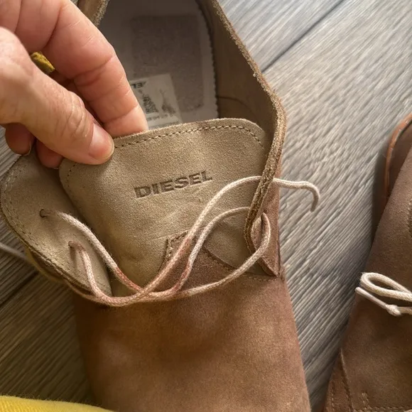 Diesel Brown Chukka Boots Suede Casual size 45