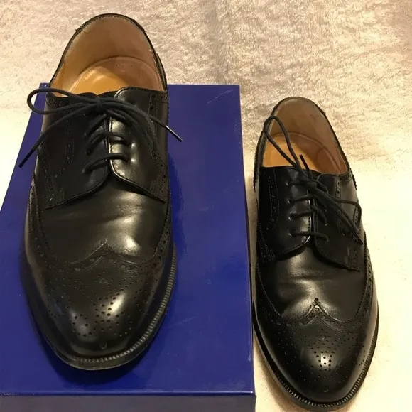 Dino Monti 9D black leather loafers