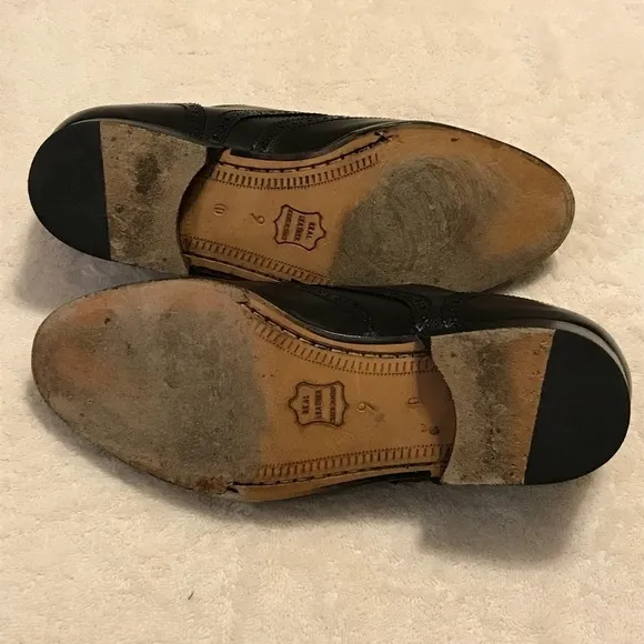 Dino Monti 9D black leather loafers