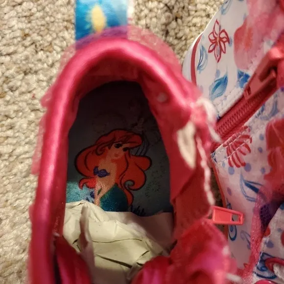 Disney Baby Ariel Mermaid Hi Top Sneakers 2 YRS