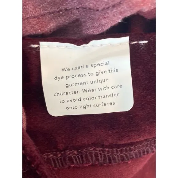 DL1961 Velvet Mini Skirt Burgundy Rich Maroon Purple Hippie Vibes - Sz 27 S