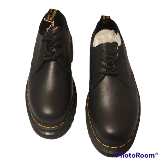 Doc Martens Audrick Nappa Leather Platform Shoes