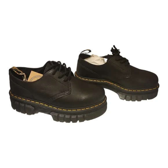 Doc Martens Audrick Nappa Leather Platform Shoes