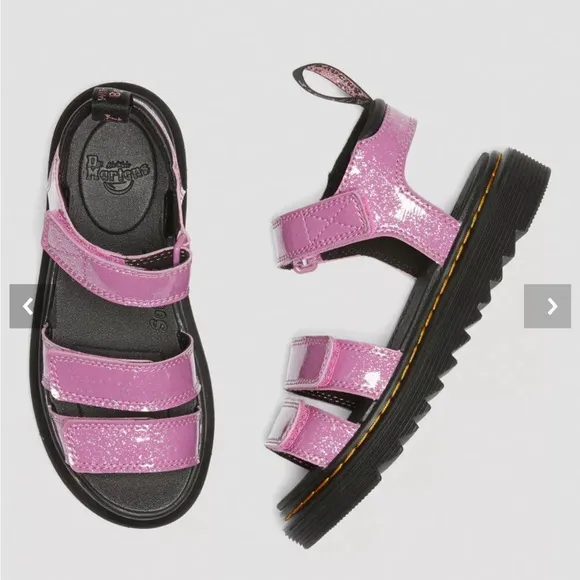 Doc Martens Junior Klare Glitter Sandals