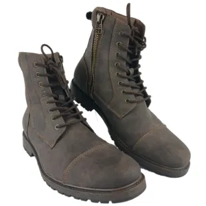 Dockers 10 M Stratton Mens Ankle Boots Casual Cap Toe Zip Up Chukka Faux Leather