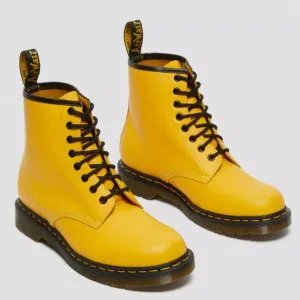 Doctor Martens &quot;1460 Smooth Leather Lace Up Boots&quot; Yellow | Women's Size 6