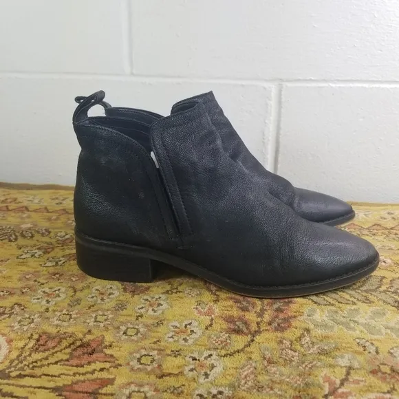 Dolce Vita black leather ankle booties boots