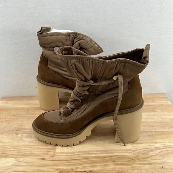 Dolce Vita Celida Boots- Tan Mulit Nylon - Size 8- NIB
