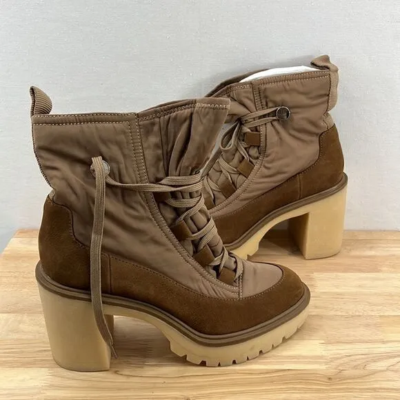 Dolce Vita Celida Boots- Tan Mulit Nylon - Size 8- NIB