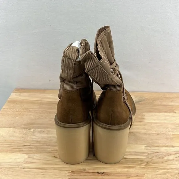 Dolce Vita Celida Boots- Tan Mulit Nylon - Size 8- NIB