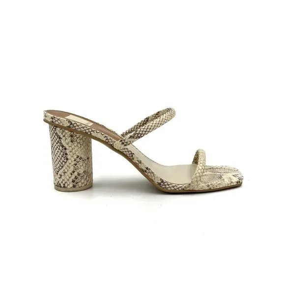 Dolce Vita Noles Snake Print Heeled Sandals Size 10