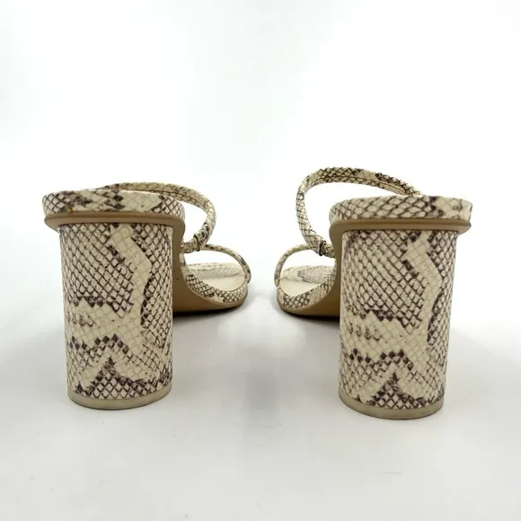 Dolce Vita Noles Snake Print Heeled Sandals Size 10