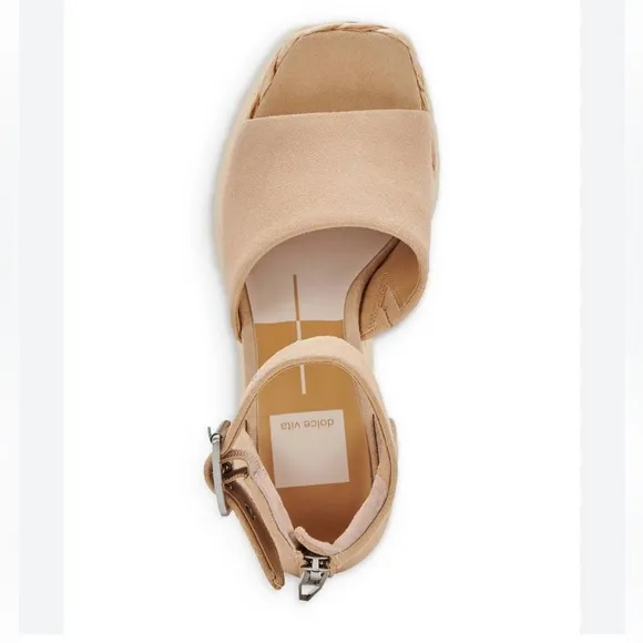 Dolce Vita PARLE Biscuit Ankle Strap WEDGE Sandals 8.5