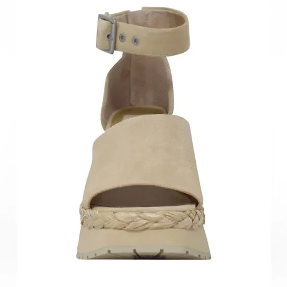 Dolce Vita PARLE Biscuit Ankle Strap WEDGE Sandals 8.5