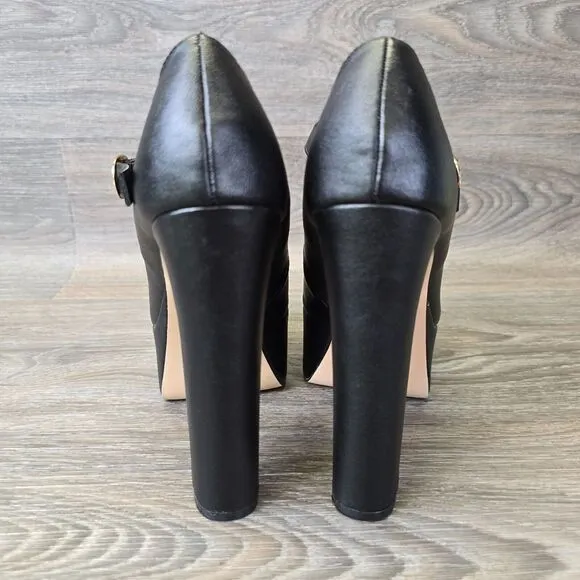 Dolls Kill Yours Conditionally Heeled Mary Jane Pumps Women's 5.5 Vegan Platform