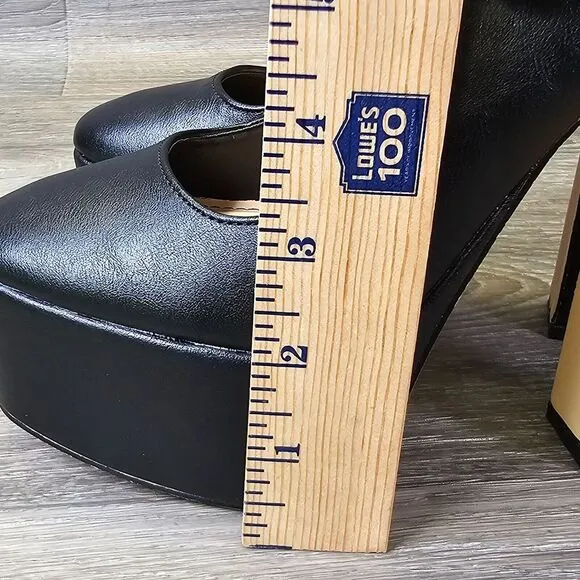 Dolls Kill Yours Conditionally Heeled Mary Jane Pumps Women's 5.5 Vegan Platform