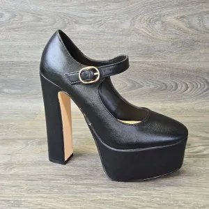 Dolls Kill Yours Conditionally Heeled Mary Jane Pumps Women's 5.5 Vegan Platform