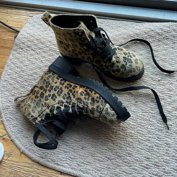 Dollskill current mood leopard boots furry