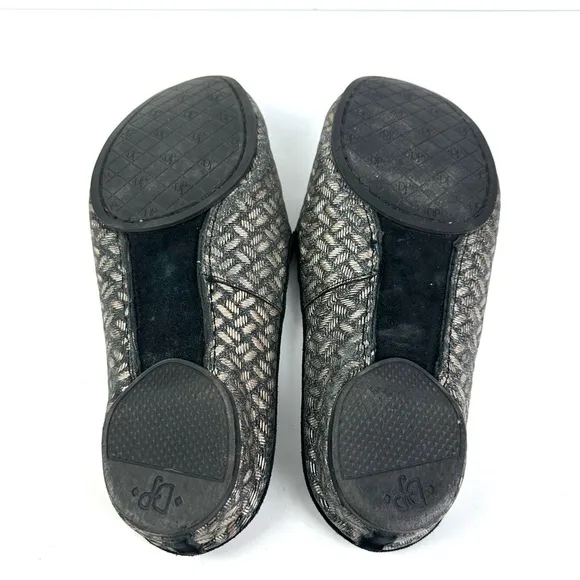 Donald J Pliner Baz Mules 9.5 Woven Fabric Shoes Womens Slip On