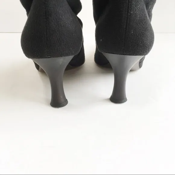 Donald J Pliner Black embossed tall boots 6 1/2