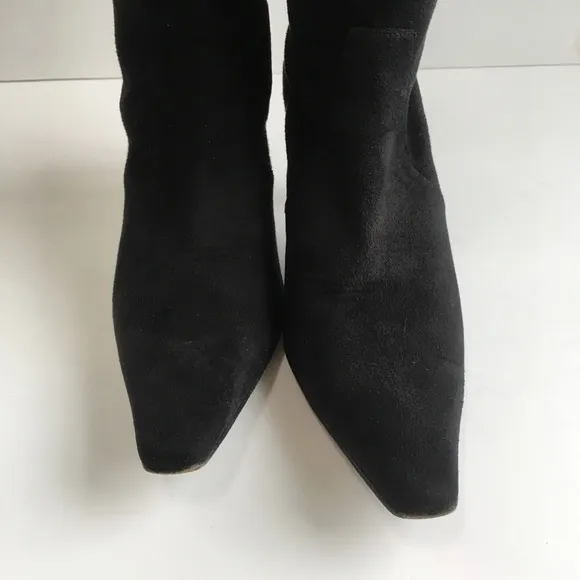 Donald J Pliner Black embossed tall boots 6 1/2