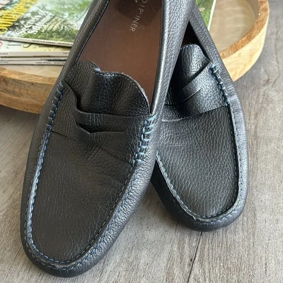 Donald J Pliner Navy Driving Loafers Size 12