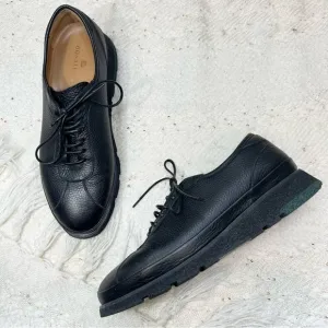 Donatello ADARA Shoes Black Leather Lace Up Comfort Oxfords 10 LIKE NEW!