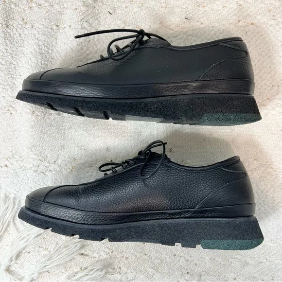 Donatello ADARA Shoes Black Leather Lace Up Comfort Oxfords 10 LIKE NEW!