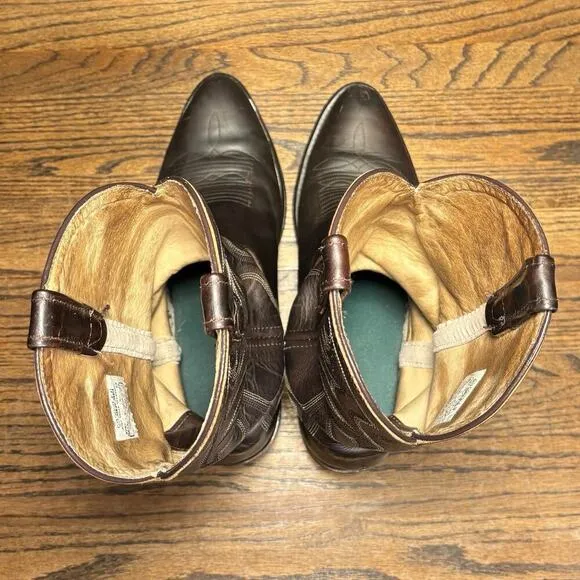 Double-H HH 12” AG7 Western Work Boots Brown U-Toe 3282 Men’s 9.5 EE Made In USA