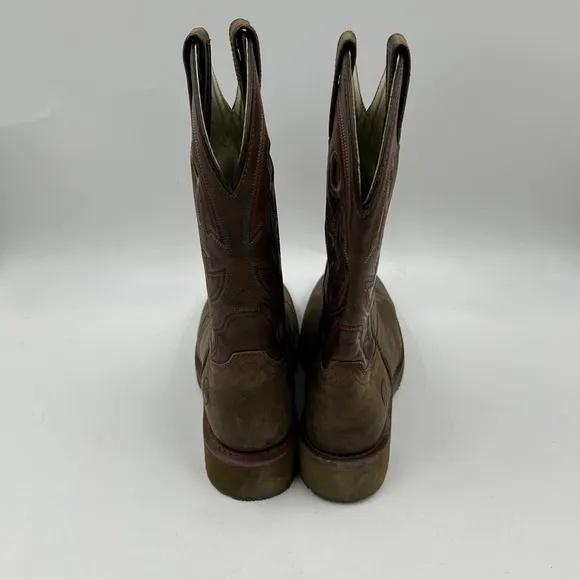 double h mens 8EE antonio earthquake rust square comp toe work boots