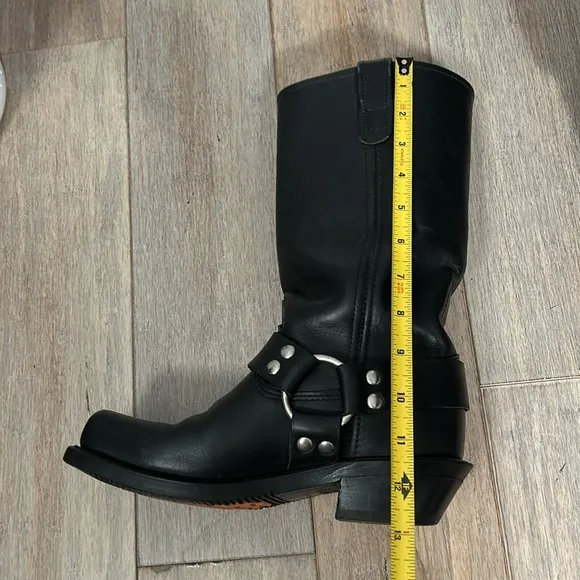 Double-H Women's Harness Longhorn Leather Work Boot 5008 - Black size 7