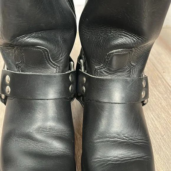 Double-H Women's Harness Longhorn Leather Work Boot 5008 - Black size 7