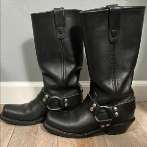 Double-H Women's Harness Longhorn Leather Work Boot 5008 - Black size 7