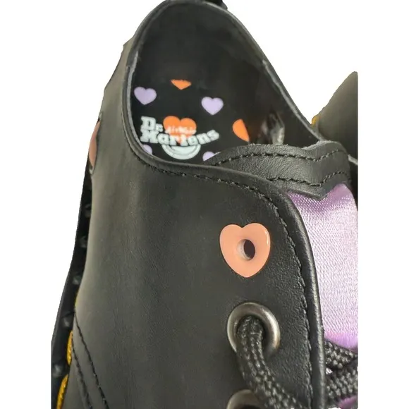Dr. Doc Martens 1461 Quad Heart ❤️ Platform Derby Oxford $190 Romantic Grunge 7