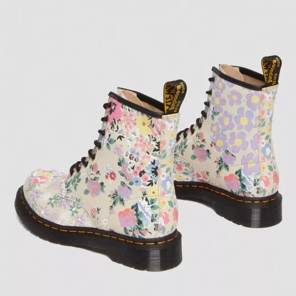 Dr. Martens: 1460 FLORAL MASH UP LEATHER LACE UP BOOTS 🇬🇧🌸