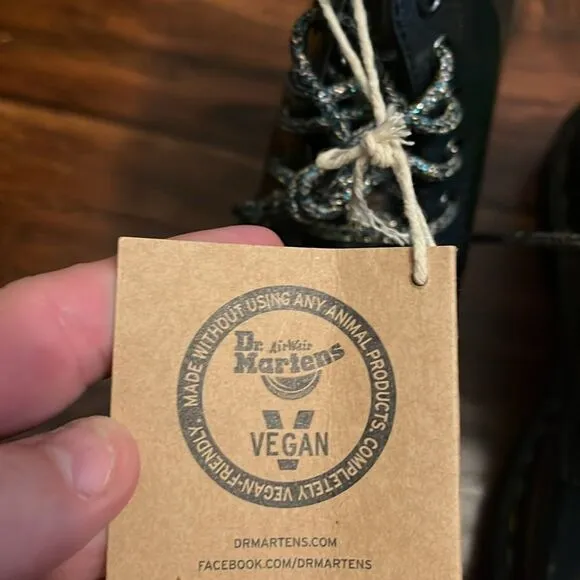 Dr. Martens 1460 Pascal Gunmetal Vegan Boots New In Box Casual Grunge Combat