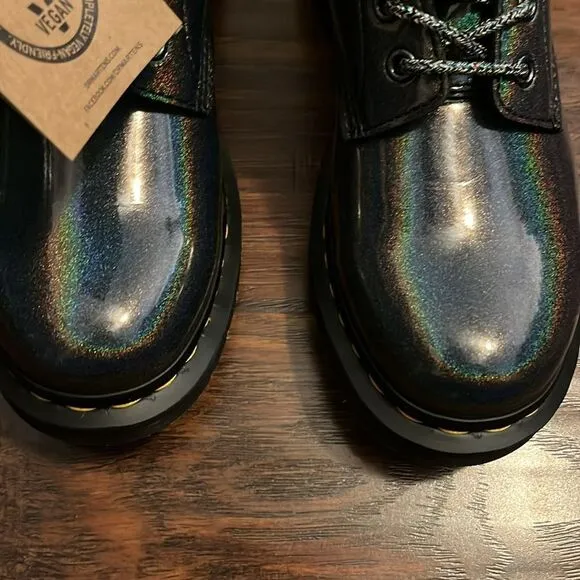 Dr. Martens 1460 Pascal Gunmetal Vegan Boots New In Box Casual Grunge Combat