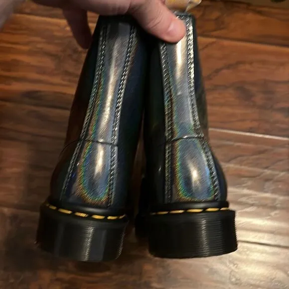 Dr. Martens 1460 Pascal Gunmetal Vegan Boots New In Box Casual Grunge Combat