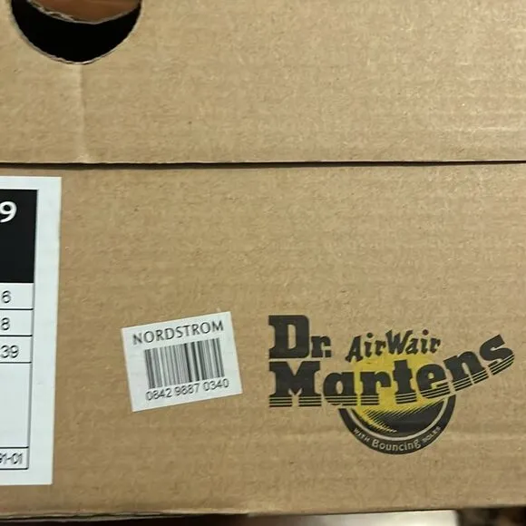 Dr. Martens 1460 Pascal Gunmetal Vegan Boots New In Box Casual Grunge Combat