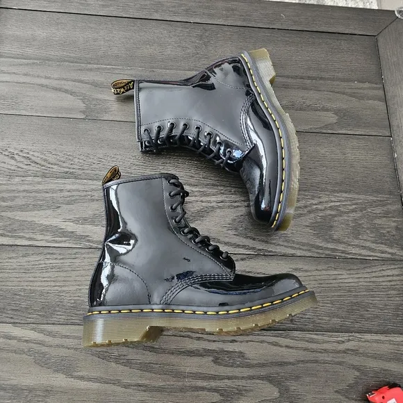Dr. Martens 1460 Women's Patent Leather Lace Up Boots