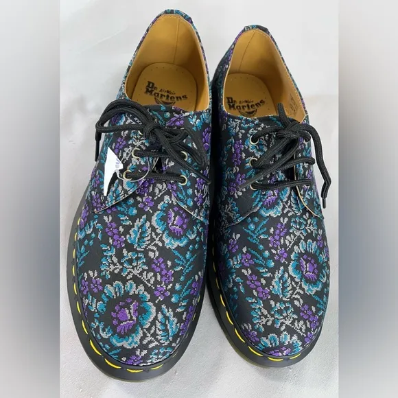 Dr Martens 1461 Mens‎ Size 9 Lace Up Derby Oxford Shoes Black Rich Purple NWOT