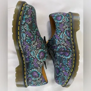Dr Martens 1461 Mens‎ Size 9 Lace Up Derby Oxford Shoes Black Rich Purple NWOT