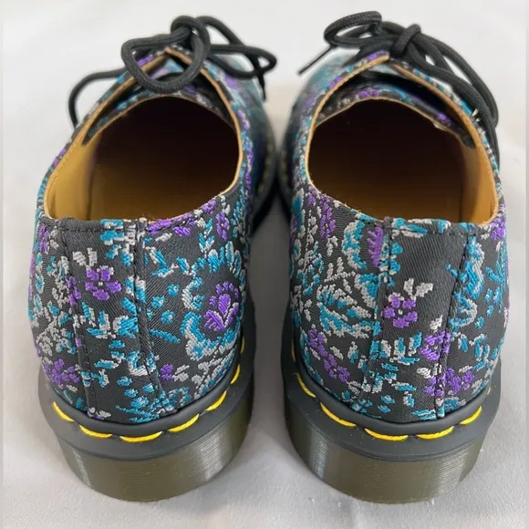 Dr Martens 1461 Mens‎ Size 9 Lace Up Derby Oxford Shoes Black Rich Purple NWOT