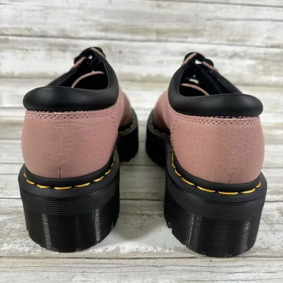 Dr. Martens 8053 Quad Women's Size 5 Men's 4 Pink/ Peach Leather Platform Shoe